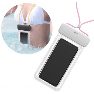 Baseus universal waterproof cover phone case (max 7.2'') for swimming pool IPX8 pink (ACFSD-D24) (universal)