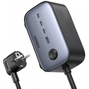Ugreen wall charger GaN USB C / USB AC power strip black (CD270) (universal)