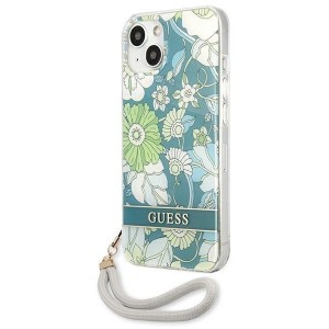 Guess GUHCP13SHFLSN iPhone 13 mini 5.4" green/green hardcase Flower Strap (universal)