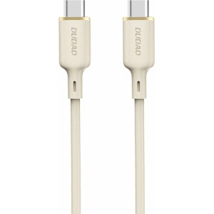 Dudao L7SCC USB-C - USB-C cable 100W 1m - beige (universal)