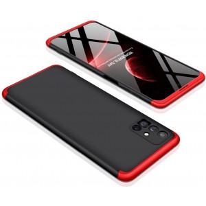 GKK 360 Protection Case Front and Back Case Full Body Cover Samsung Galaxy M51 black-red (universal)