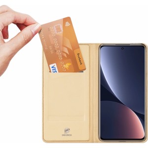 Dux Ducis Skin Pro Case Xiaomi 13 Pro Flip Card Wallet Gold Stand (universal)