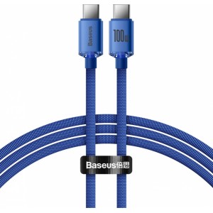 Baseus Crystal Shine Series cable USB cable for fast charging and data transfer USB Type C - USB Type C 100W 1.2m blue (CAJY000603) (universal)