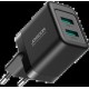Joyroom JR-TCN01 2xUSB-A 12W 2.4A mains charger - black (universal)