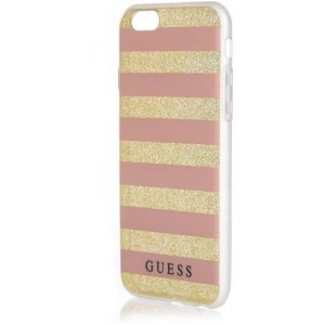 Guess GUHCP6STGPI iPhone 6/6S pink hardcase Ethnic Chic Stripes 3D (universal)