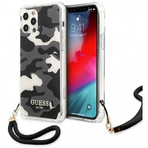Guess GUHCP12LKSARBK iPhone 12 Pro Max 6.7" black/black hardcase Camo Collection (universal)