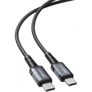 Acefast cable USB Type C - USB Type C 1.2m, 60W (20V / 3A) gray (C1-03 deep space gray) (universal)