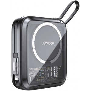 Joyroom induction power bank 10000mAh Icy Series 22.5W with built-in Lightning cable black (JR-L007) (universal)