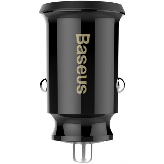 Baseus Grain Car Charger mini car charger 2x USB 3.1A black (CCALL-ML01) (universal)