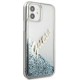 Guess GUHCP12SGLVSBL iPhone 12 mini 5.4" blue/blue hardcase Glitter Vintage Script (universal)