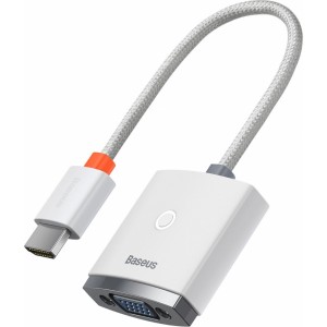Baseus Lite Series plug adapter HDMI to VGA + mini jack 3.5mm / micro USB power supply white (WKQX010102) (universal)
