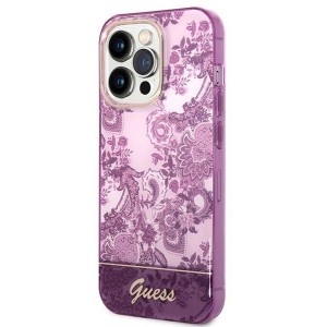 Guess GUHCP14LHGPLHF iPhone 14 Pro 6.1" fuchsia/fuschia hardcase Porcelain Collection (universal)