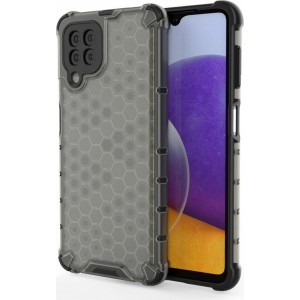 Hurtel Honeycomb Case armor cover with TPU Bumper for Samsung Galaxy A22 4G black (universal)