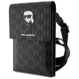 Karl Lagerfeld Case KLWBSAKHPKK Handbag - black Saffiano Monogram Ikonik (universal)