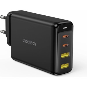 Choetech charger GaN 140W 4 ports (2x USB C, 2x USB) black (PD6005) (universal)