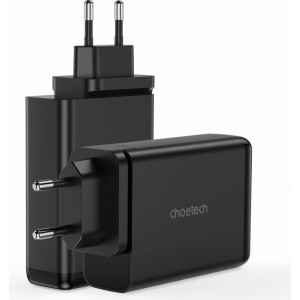 Choetech charger GaN 140W 4 ports (2x USB C, 2x USB) black (PD6005) (universal)