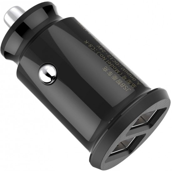 Baseus Grain Car Charger mini car charger 2x USB 3.1A black (CCALL-ML01) (universal)