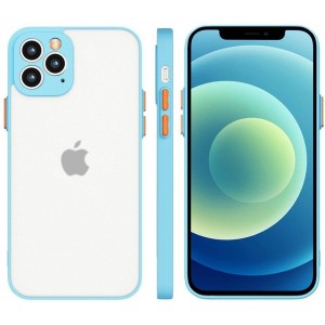 Hurtel Milky Case Silicone Flexible Translucent Case for Xiaomi Redmi 9T Blue (universal)