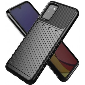 Hurtel Thunder Case Flexible Tough Rugged Cover TPU Case for Samsung Galaxy A03s black (universal)