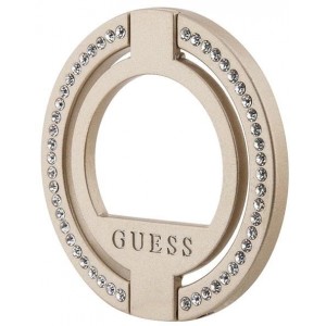Guess MagSafe Ring stand GUMRSALDGD gold/gold Rhinestone (universal)