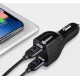 Wozinsky car charger USB x2 and USB C black (WCC-01) (universal)