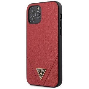 Guess GUHCP12LVSATMLRE iPhone 12 Pro Max 6.7" red/red hardcase Saffiano (universal)
