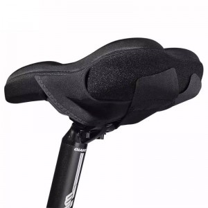 Rockbros LF047-S silikona gēla velosipēda sēdekļa pārvalks - melns (universāls)