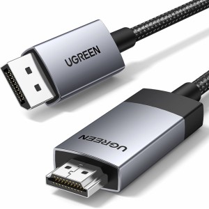 Ugreen DP119 DisplayPort to HDMI 4K 60Hz Cable 2m - Gray (universal)