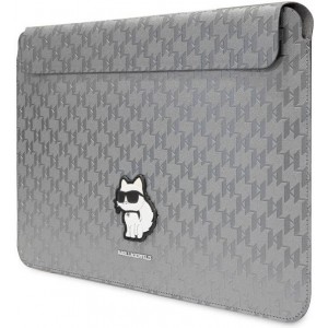 Karl Lagerfeld Saffiano Monogram Choupette KLCS14SAKHPCG 14" Laptop Case - Silver (universal)