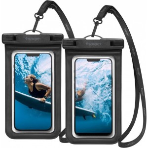 Spigen A601 UNIVERSAL WATERPROOF CASE 2-PACK BLACK (universal)