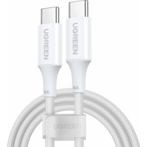 Ugreen US557 USB-C / USB-C PD cable 100W 1m - white (universal)