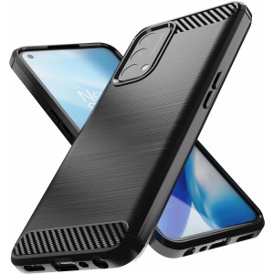 Hurtel Carbon Case Flexible cover for OnePlus Nord N200 5G black (universal)