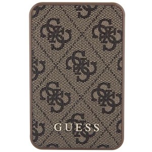 Guess Powerbank 15W GUPB5LP4GEGW 5000mAh brown/brown 4G Leather Metal Logo (universal)