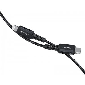 Acefast cable MFI USB Type C - Lightning 1,8m, 30W, 3A black (C4-01 C Black) (universal)