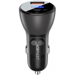 Acefast car charger 63W USB Type C / USB, PD3.0, PPS, QC3.0, AFC, FCP, SFCP black (B6 black) (universal)