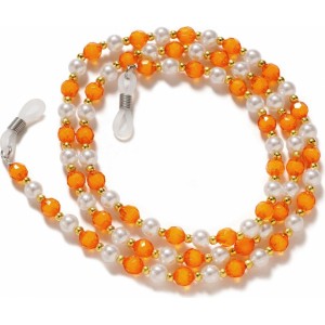 Hurtel A chain for glasses, beads, an orange pendant (universal)