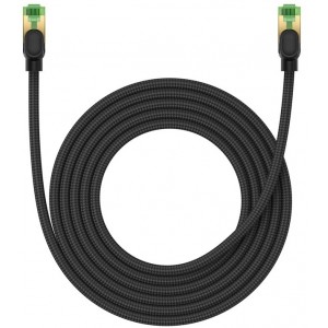 Baseus fast RJ45 cat. network cable. 8 40Gbps 3m braided black (universal)