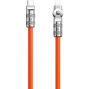 Dudao Angled cable USB-C - Lightning 30W 1m rotation 180° Dudao - orange (universal)