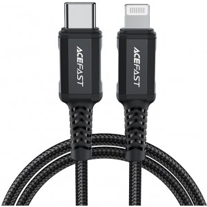Acefast cable MFI USB Type C - Lightning 1,8m, 30W, 3A black (C4-01 C Black) (universal)