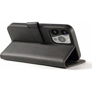 Hurtel Magnet Case for Samsung S24 with flap and wallet - black (universal)