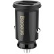 Baseus Grain Car Charger mini car charger 2x USB 3.1A black (CCALL-ML01) (universal)