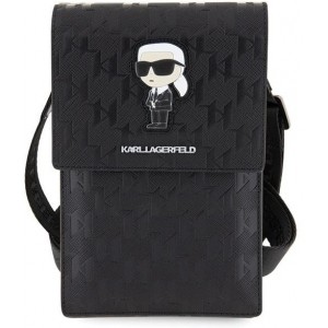 Karl Lagerfeld Case KLWBSAKHPKK Handbag - black Saffiano Monogram Ikonik (universal)