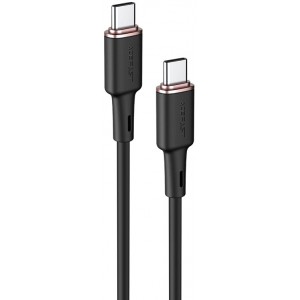 Acefast cable USB Type C - USB Type C 1.2m, 60W (20V / 3A) black (C2-03 black) (universal)