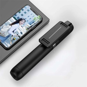 Blitzwolf Selfie Stick Tripod P50 tālruņa turētājs foto stick Bluetooth tālvadības pults Melns