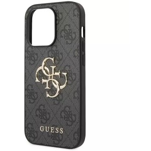Guess PU Leather 4G Metal Logo Case Защитный Чехол для Apple iPhone 15 Pro Max