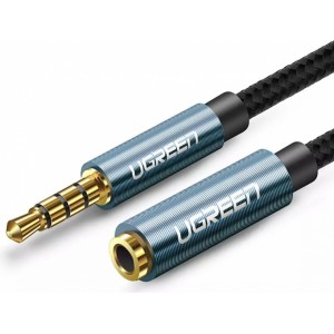 Ugreen Cable UGREEN adaptera pagarinātājs AUX mini ligzda 3.5 mm 2m zils (AV118)