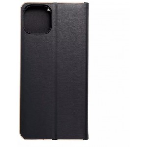 4Kom.pl LUNA Book Gold holster case for Apple iPhone 15 Plus black