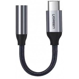 Ugreen Headphone Adapter 3.5mm Mini Jack to USB Type C 10cm Gray (30632)