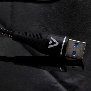 Alogy Kabel Alogy Nylon 3w1 USB-C Typ C Lightning micro USB 5A Black