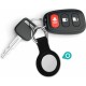 Alogy silicone case keychain with carabiner for Apple AirTag Black